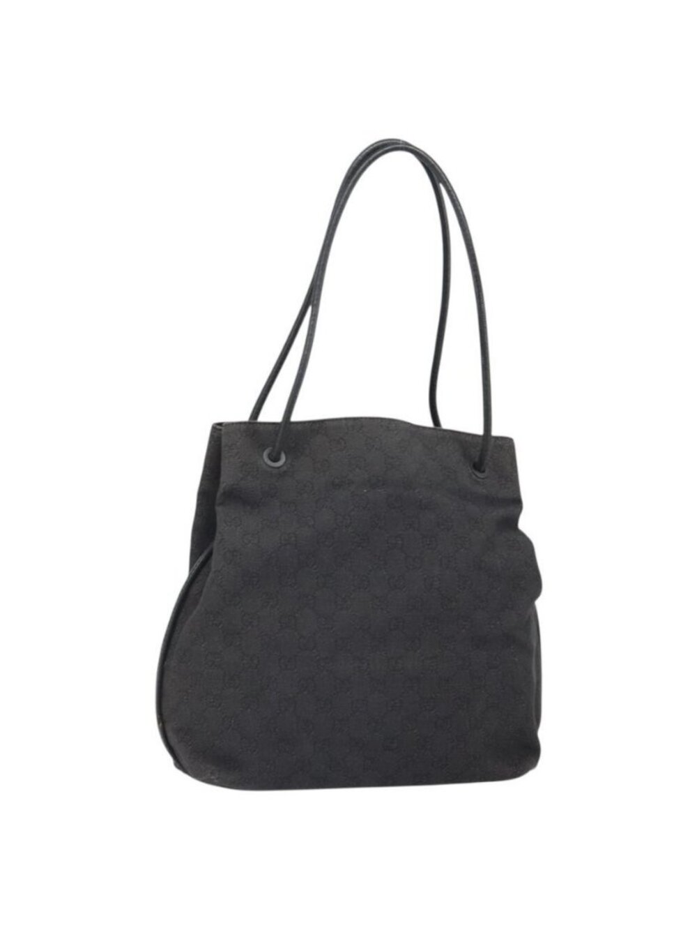 Authentic GUCCI GG Canvas Shoulder Bag Outlet Dark Brown 101341
